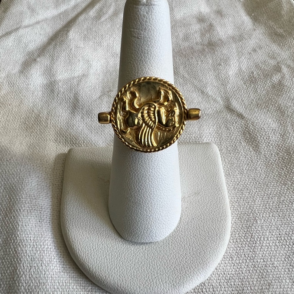 Julie Vos flip coin ring